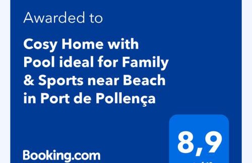 Puerto de Pollensa Apartment | Cosy Home with Pool ideal for Family & Sports near Beach in Port de Pollença
