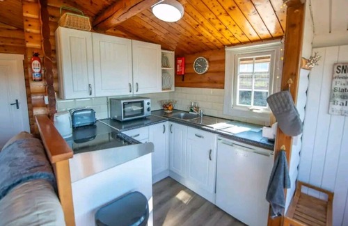Bronaber Cabin | Cosy Log Cabin in Snowdonia with Wi-Fi and BBQ