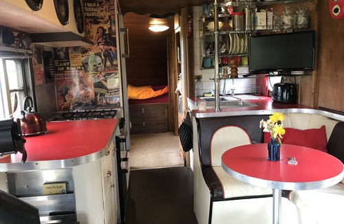 West Buckland House | Cosy vintage American caravan