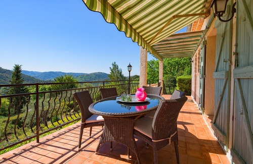 Le Tignet Villa | Cote d'Azur; air-conditioned villa with pool, superb view on 2000sqm property