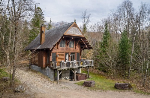Lac-Superieur Ski Chalet | Cote Nord Tremblant Cozy 4 bedroom Log cabinnCITQ 234463