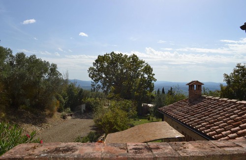 Castellina in Chianti Cottage | Cottage nel Chianti con Piscina. Vista Sulle Colline e sui Vigneti Toscani