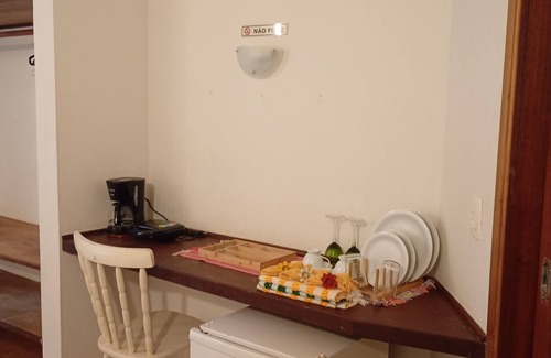 Praia da Fortaleza Apartment | Couples' suite with your feet in the sand at Praia da Fortaleza