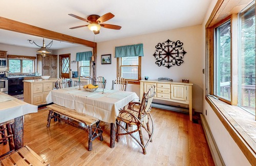 Beaver Cove House | Country-style home with gorgeous views, big yard, firepit & W/D