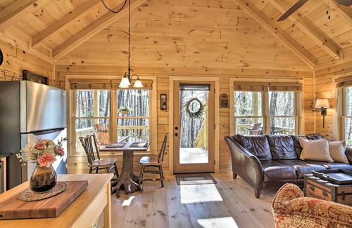 Cherry Log Cabin | Couples Getaway Cabin by Hiking + Waterfalls!
