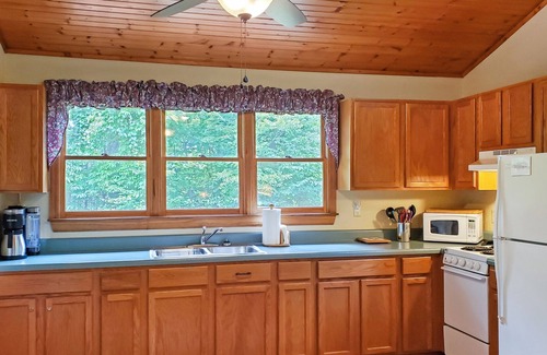Hot Springs Cabin | Couples getaway w/king bed, Wi-Fi, & outdoor Hot Tub in WNC Mountains