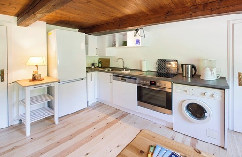Hasselberg Apartment | Cowshed - fireplace, shower, Netflix, terrace, sauna, close to the beach, child-friendly