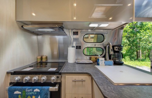 Sevierville Apartment | Cozy 1BD Camper w/LAKE Access! Hot Tub + Pavilion