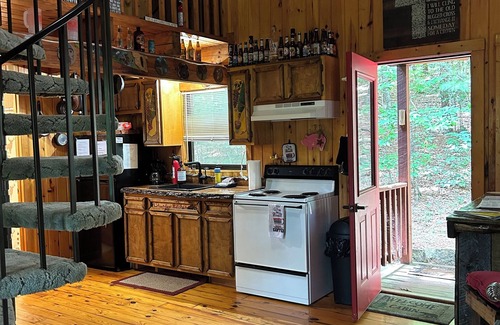 Blairsville Cabin | Cozy 2-bedroom cabin in awesome Blairsville with ac and wifi.