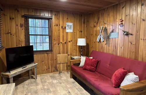 Rhinelander Resort | Cozy 3-bedroom cabin on Wisconsin River Chain -n200' from the Beach Bar & Grill