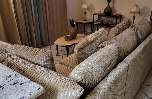 Lancaster House | Cozy 4-bedroom house has WiFi and AC in superb Lancaster, a game room & hot tub.