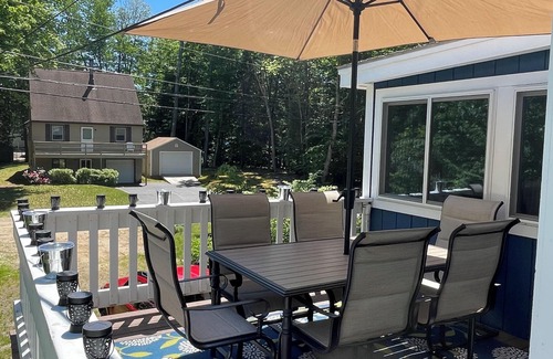 Moultonborough Ski Chalet | Cozy 4 BR chalet, short walk to park, tennis, and beach! Pets ok! 425 a night.