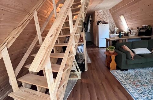 Omaha Cabin | COZY A Frame Cabin In The Woods Near Branson MO
