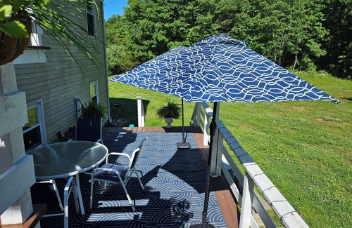Guilford Apartment | Cozy Boho Apartment with WiFi, AC in Charming Guilford