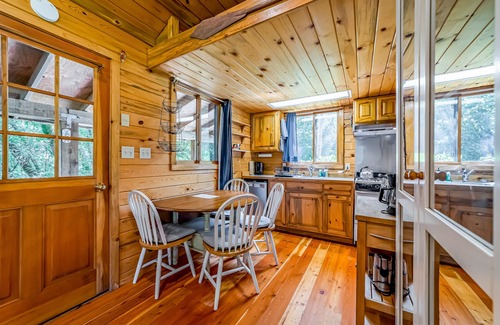 Shelter Cove Cabin | Cozy cabin, family-friendly, with fishing, washer/dryer, patio, & WiFi