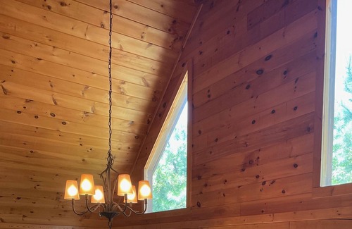Clearwater Creek House | Cozy Cabin near Lake Lure on multiple secluded acres in gated community