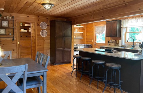 Clearwater Creek House | Cozy Cabin near Lake Lure on multiple secluded acres in gated community