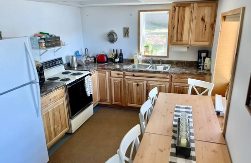 Shell Lake Cabin | Cozy Cabin on Bashaw Lake w/dock, kayaks, and firepit.