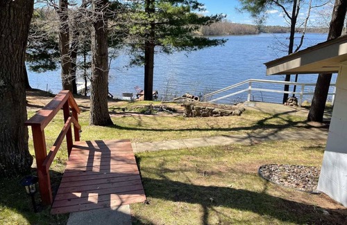 Shell Lake Cabin | Cozy Cabin on Bashaw Lake w/dock, kayaks, and firepit.