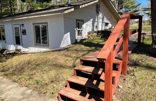 Shell Lake Cabin | Cozy Cabin on Bashaw Lake w/dock, kayaks, and firepit.