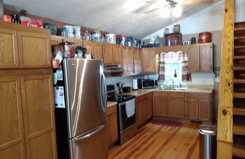 Allons House | Cozy cabin tucked in the woods less than 5 miles from Willow Grove Marina.