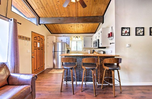 Big Bear City House | Cozy Cabin with Deck and Fireplace in Big Bear!
