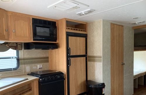 Rush Lake RV Rental | Cozy camper, on Long Lake- in the heart of lakes country
