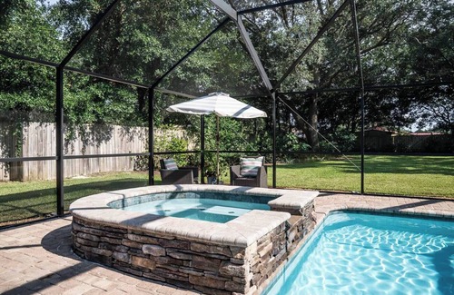 Wright House | Cozy Coastal Haven - Private Pool, Outdoor Kitchen, and Living Space