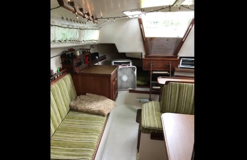 Belmar Boat Rental | Cozy, Comfy And Quaint Green Sailboat