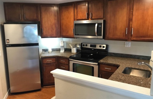 Five Points Condo | Cozy condo close to hospitals, walking distance to many restaurants.