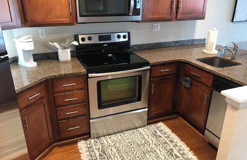 Five Points Condo | Cozy condo close to hospitals, walking distance to many restaurants.