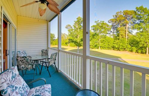 Carolina Forest Apartment | Cozy Condo with Golf Course View 4 Mi to Shore!