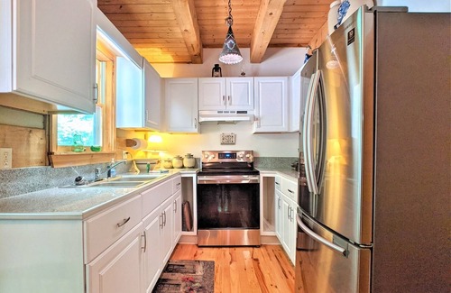 Asheville Cabin | Cozy Cove Cabin: 3BR 2BA Modern Comfort Meets Rustic Charm
