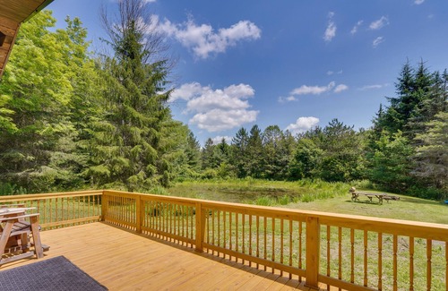 Ellicottville Cottage | Cozy Ellicottville Cabin w/Water Views - Near Ski