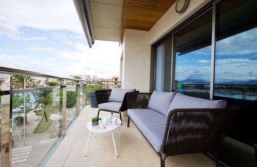 Alcudia Apartment | Cozy fit. brand new, terrace, sea view aircon