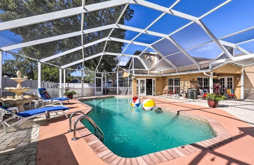 Bearss Plaza House | Cozy Home in Heart of Tampa with Lanai and Pool!