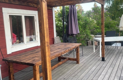 Kummelnas House | Cozy house from 1920, sea view and swimspa pool, pets allowed