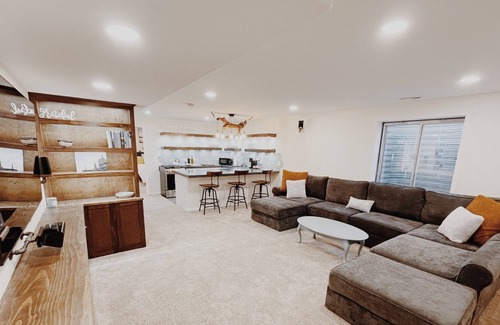 Northeast Park Hill House | Cozy, Modern Living Space w/ Fireplace and Kitchen