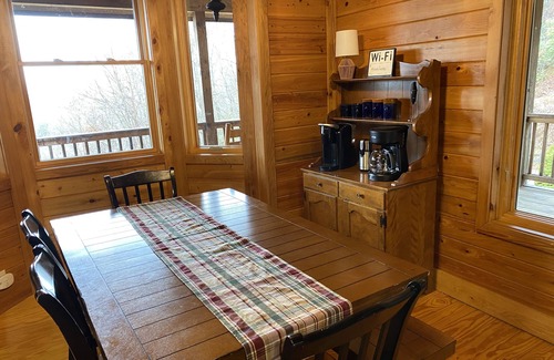 Tuckasegee Cabin | Cozy Mountain Cabin with Stunning Views, Fire Pit, & 1.9 miles to boat put-in!