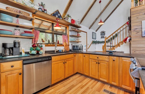 Townsend House | Cozy mountain home ! This home is elderly friendly. Has nature at your back door