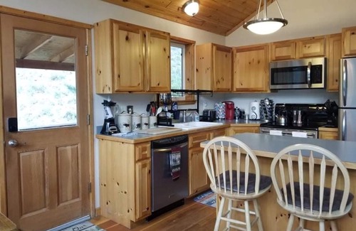 Darby Cabin | Cozy & Peaceful Painted Rocks Lake Cabin w/Hot Tub adjacent to West Fork River