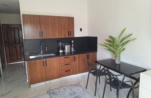 Fluvial Vallarta Apartment | Cozy PH Studio with kitchenette AC & WIFI jacuzzi in charming Puerto Vallarta