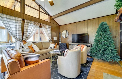 Locust Lake Village House | Cozy Pocono Lake Cottage with Fire Pit and Ping Pong!