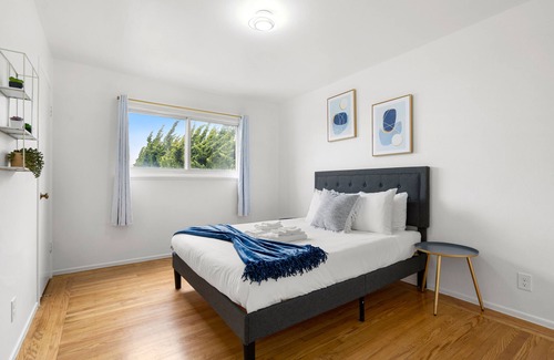 San Bruno Apartment | Cozy Private Bedrooms with Shared Bath Kitchen near SFO