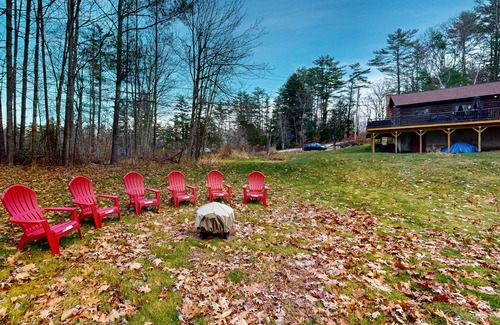 Barnstead House | Cozy Retreat with Spacious Deck, Firepit, and Outdoor Adventures Nearby
