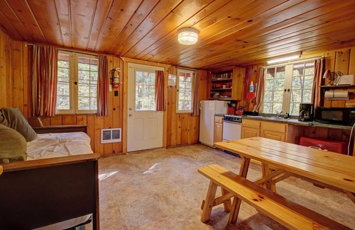 Lac du Flambeau Cabin | Cozy Rustic, Lakeside, Wisconsin Northwoods Cabin with private dock-Pet Friendly