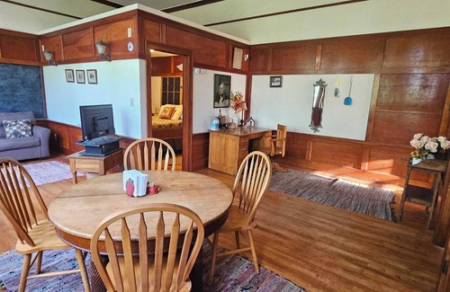 Barnes County Cabin | Cozy schoolhouse cabin in lovely Valley City with AC, WiFi, pet friendly.