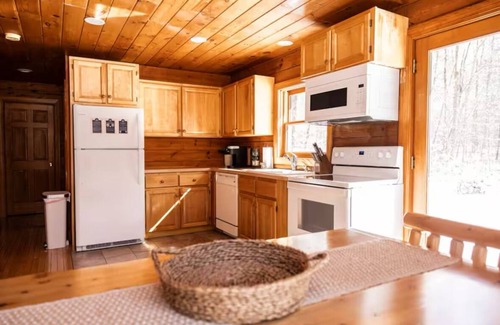 Bodines Cabin | Cozy Secluded 3 BR Log Cabin with Hot Tub and Wood Burning Fireplace!