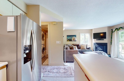 North Troy Condo | Cozy Ski-in/Ski-out condo w/balcony, mountain views, gas fireplace, w/d, wifi