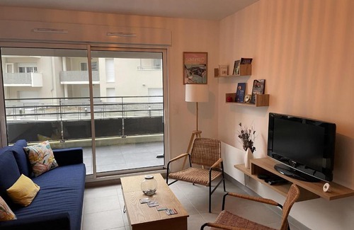 Rocabey - Alsace - Gare Apartment | Cozy T2 with balcony near the sea
